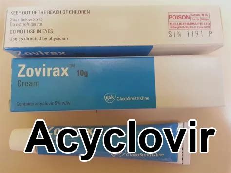 Acyclovir cream otc 1 tablets for 10 USD