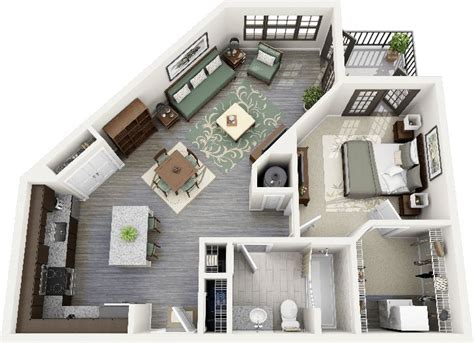 Top 10 Modern 3D Small Home Plans 9 | Acha Homes