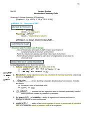 Lecture Notes Pdf Bio Lecture Outline Introduction Chemistry