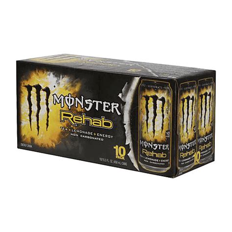 Monster Rehab Energy Drink Tea Lemonade 10 Pk Lemon Juice And Lemonade Festival Foods Shopping