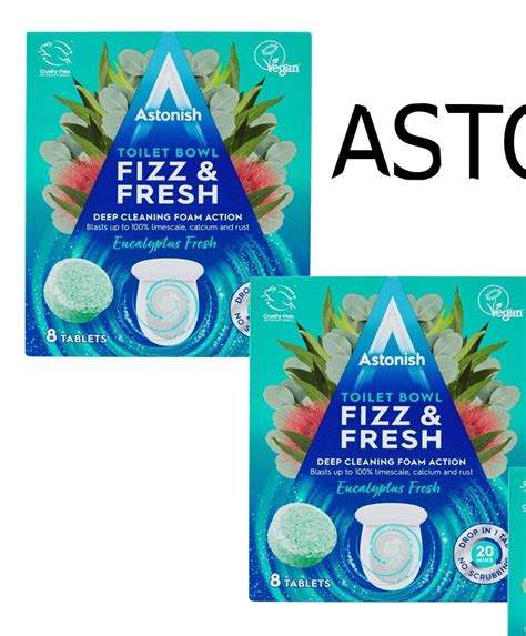 Tablets Astonish Eucalyptus Fresh Toilet Bowl Fizz Fresh Tablets