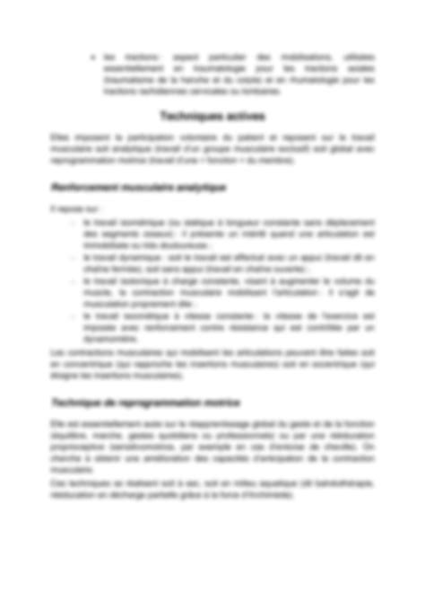 Solution Principales Techniques De R Ducation Et De R Adaptation