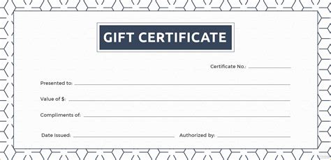 Gift Certificate Template Free Of Free Blank Gift Certificate Template ...