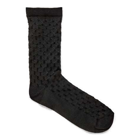 Dotted Socks Women S Black Ecco Damen Strümpfe KiCloTO