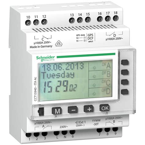 Cct Schneider Interrupteur Horaire Annuel Canaux