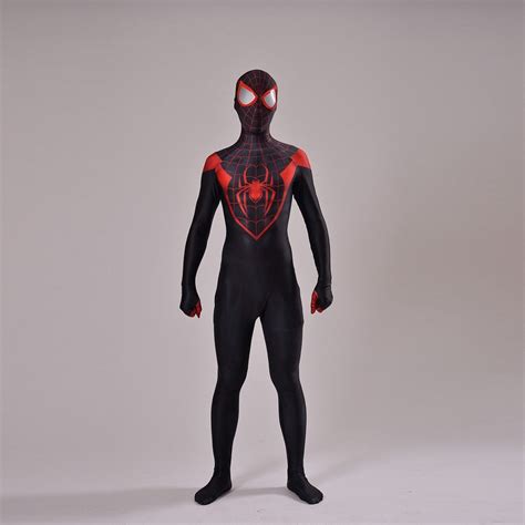 Disfraz Traje Miles Morales Spiderman Adulto Ni O Cosplay