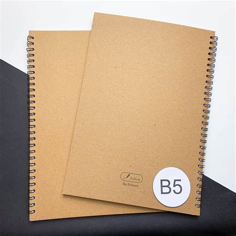 Jual TULIS ID Basic White Paper Kraft Spiral Notebook B5 Blank Grid