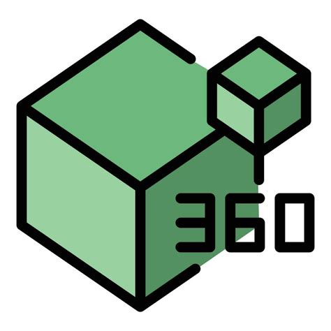 360 cube view icon vector flat 27142173 Vector Art at Vecteezy