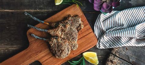 Dukkah Crusted Lamb Recipe Grilled Lamb Chops Dukkah Coated