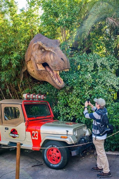 Jurassic Park at Universal Studios Islands of Adventure Editorial Stock ...