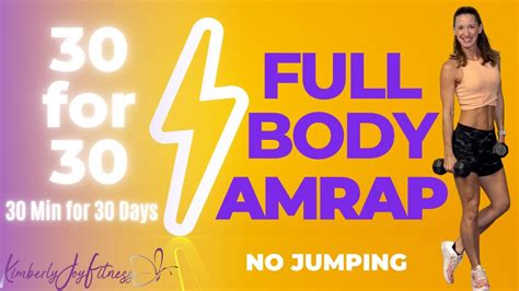 𝟛𝟘 𝕗𝕠𝕣 𝟛𝟘 𝔻𝕒𝕪 29 Full Body Workout Amrap 30 Minutes Youtube