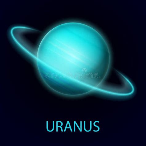 Uranus. Realistic Planet of the Solar System. Gas Giant Stock Vector ...