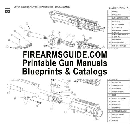 Printable Ar 15 Exploded Diagram - Printable Free Templates