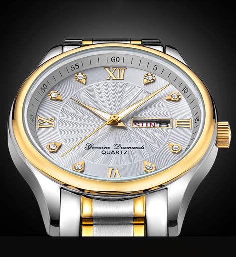 Back Water Resistant Stainless Steel - Stainless steel back water resistant 2 tones branded watch for man ...