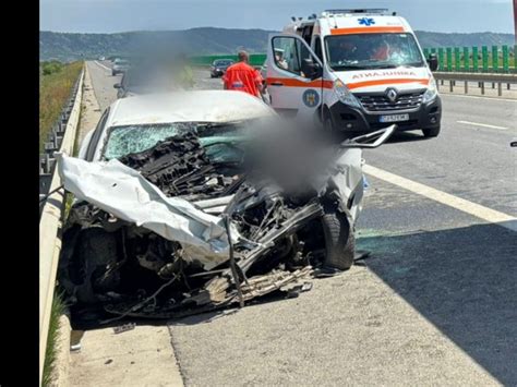 Accident grav ACUM pe Autostrada Transilvania Impact dur între un