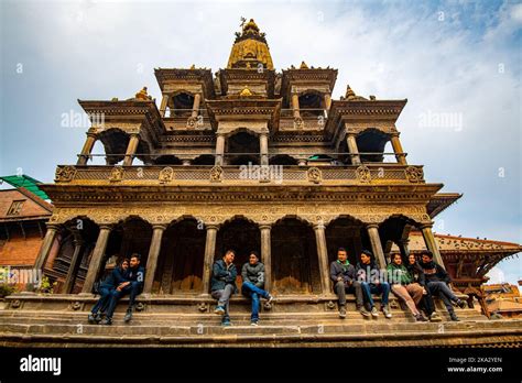 The Beautiful Architecture In The Historical Patan Durbar Square