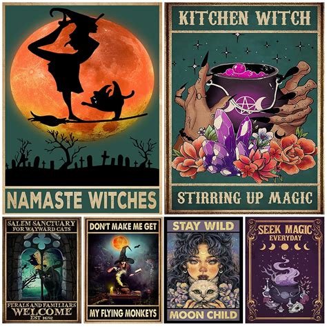 Digital Prints Art And Collectibles Witch Art Witch Art Print Witch Poster Witch Wall Decor