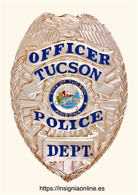 Tucson Arizona Police Badge Insigniaonlinees Placas De