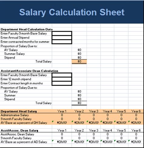 Salary Calculation Sheet Template Free Payslip Templates