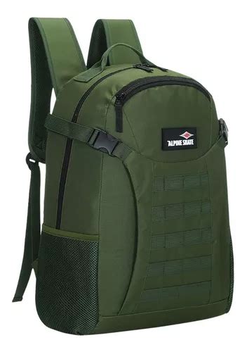 Mochila Alpine Skate T Ctica Urbana Molle Antidesgarro Verde Color