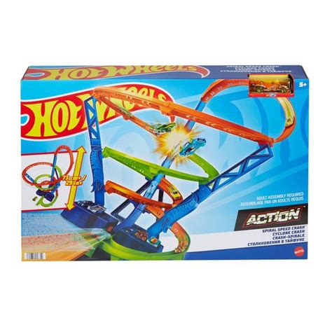 Hot Wheels Action Spiral Speed Crash Track Set Hgv Blain S Farm Fleet