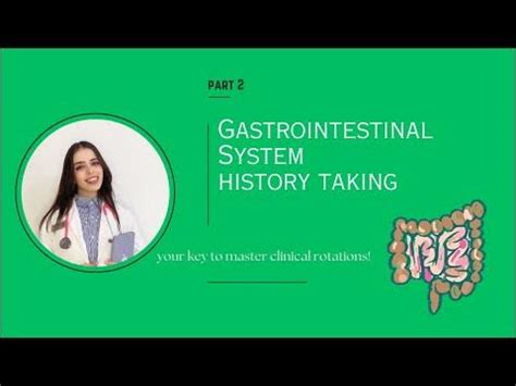 History taking gastrointestinal - YouTube