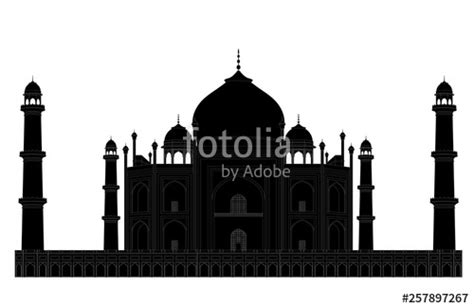 Taj Mahal Silhouette Vector at Vectorified.com | Collection of Taj ...