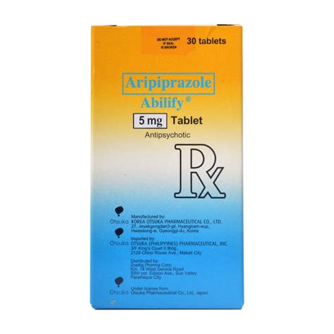 Abilify Aripiprazole 5mg 1 Tablet Prescription Required Watsons