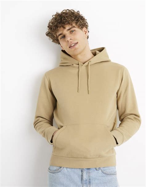 Sweat Capuche Beige Celio Tunisie