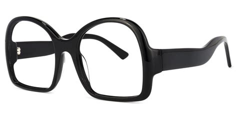 Geometric Black Eyeglasses