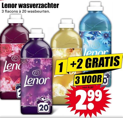 Lenor Wasverzachter St Aanbieding Bij Dirk