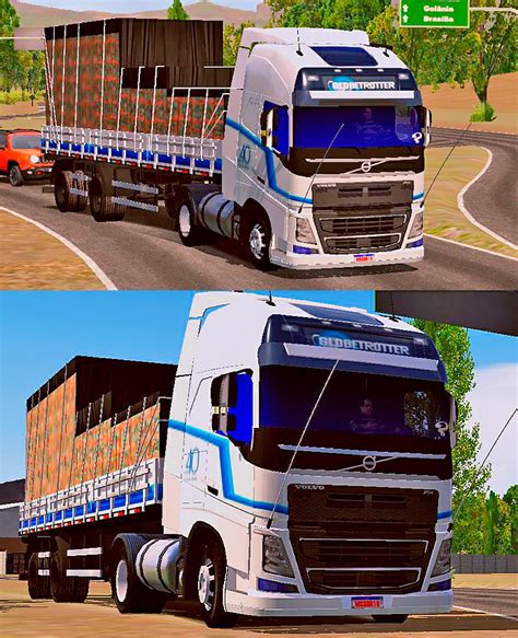 Skins Volvo Fh Branco Edi O Especial Anos Volvo Na Carretinha