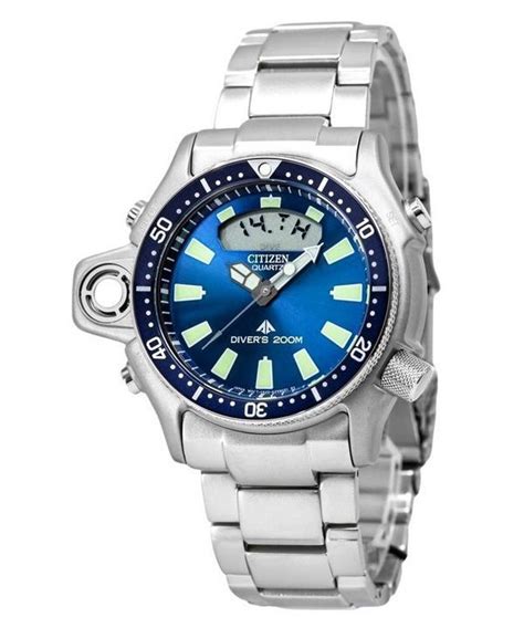 Citizen Promaster Aqualand Stainless Steel Blue Dial Quartz Diver S