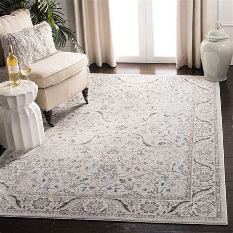 Latitude Vive Pearce Oriental Machine Woven Light Grey Area Rug