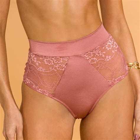 Calcinha Hot Pant Coz Alto Cintura Alta Microfibra E Renda Em Promo O Na Americanas