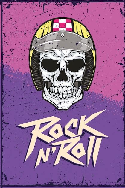 Premium Vector Rock And Roll And Skull