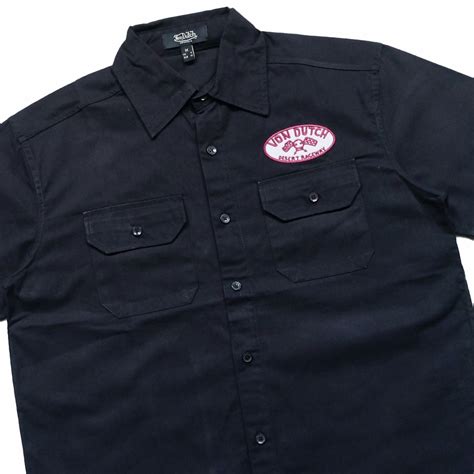 Jual Von Dutch Workshirt Black Shopee Indonesia