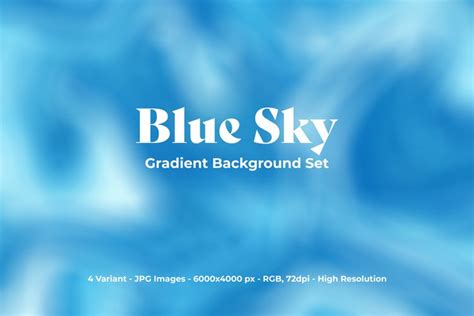 Blue Sky Gradient Background