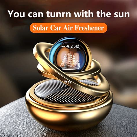 Ambientador De Perfume Solar Para Coche Decoraci N De Rotaci N