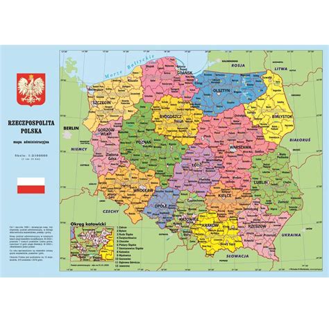 Podkładka na biurko Mapa Polski dwustronna Extrabiuro pl