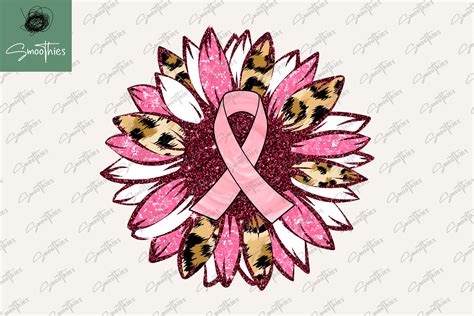 Sunflower Pink Breast Cancer Awareness By Zemira Thehungryjpeg