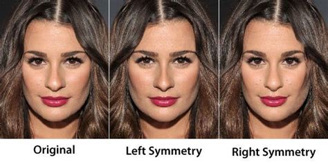 Face Symmetry Of Celebrities Great For Showing The Slight