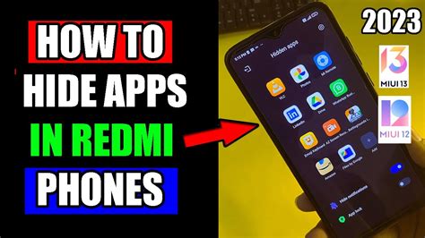 How To Hide Apps In Redmi Phone 2023 Redmi Phone Me Apps And Games