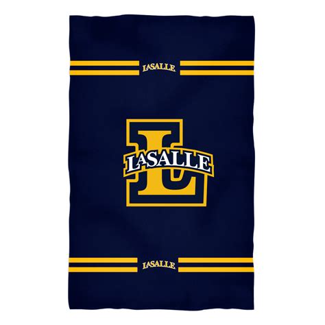 La Salle University Explorers Navy Beach Bath Towel By Vive La Fete