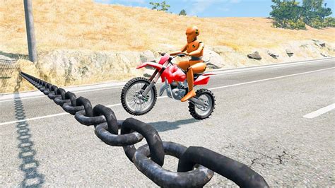 Cars Vs Chain Beamng Drive Smashchan Youtube