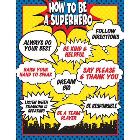 How To Be A Superhero Chart Tcr Teacher Created Resources