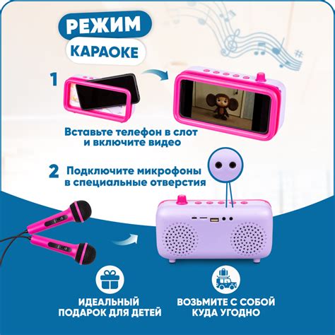Караоке-пенал для детей Solmax с микрофоном и колонкой Bluetooth ...