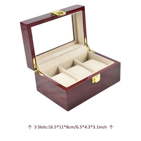 Sieraden Display Houten Opslag Box Horloges Houder Grandado