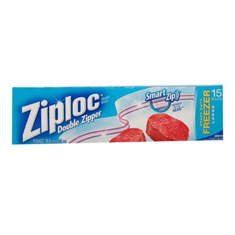 Ziploc Large Double Zipper Freezer Bags