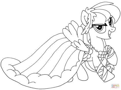 Rainbow Dash Colouring In